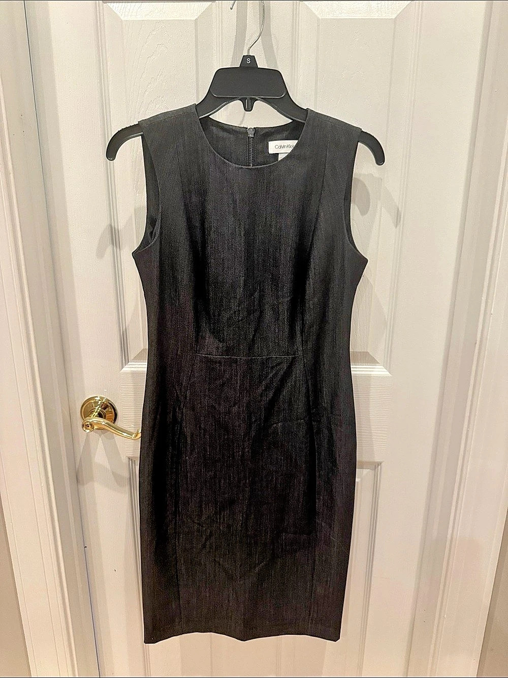 Calvin Klein Sleeveless Midi Dress in Black Size 4 Like New